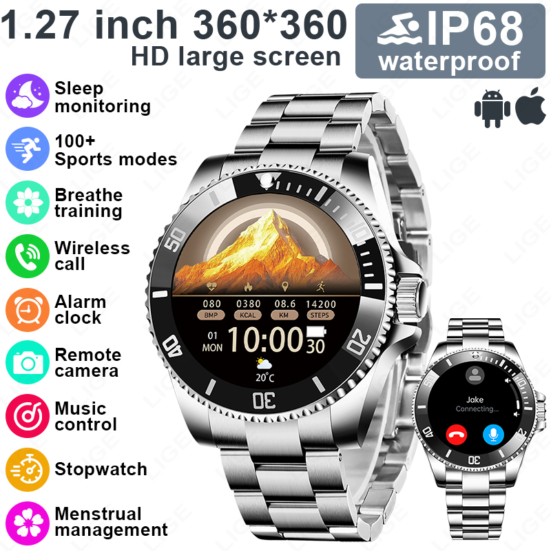 Japanese Luxury Lifestyle - Montre connectée LIGE, nouveau style luxueux,