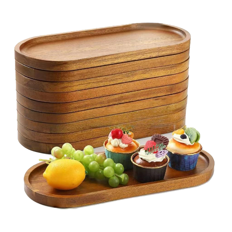 Japanese Snacks - Vaisselle plateau alimentaire en bois massif