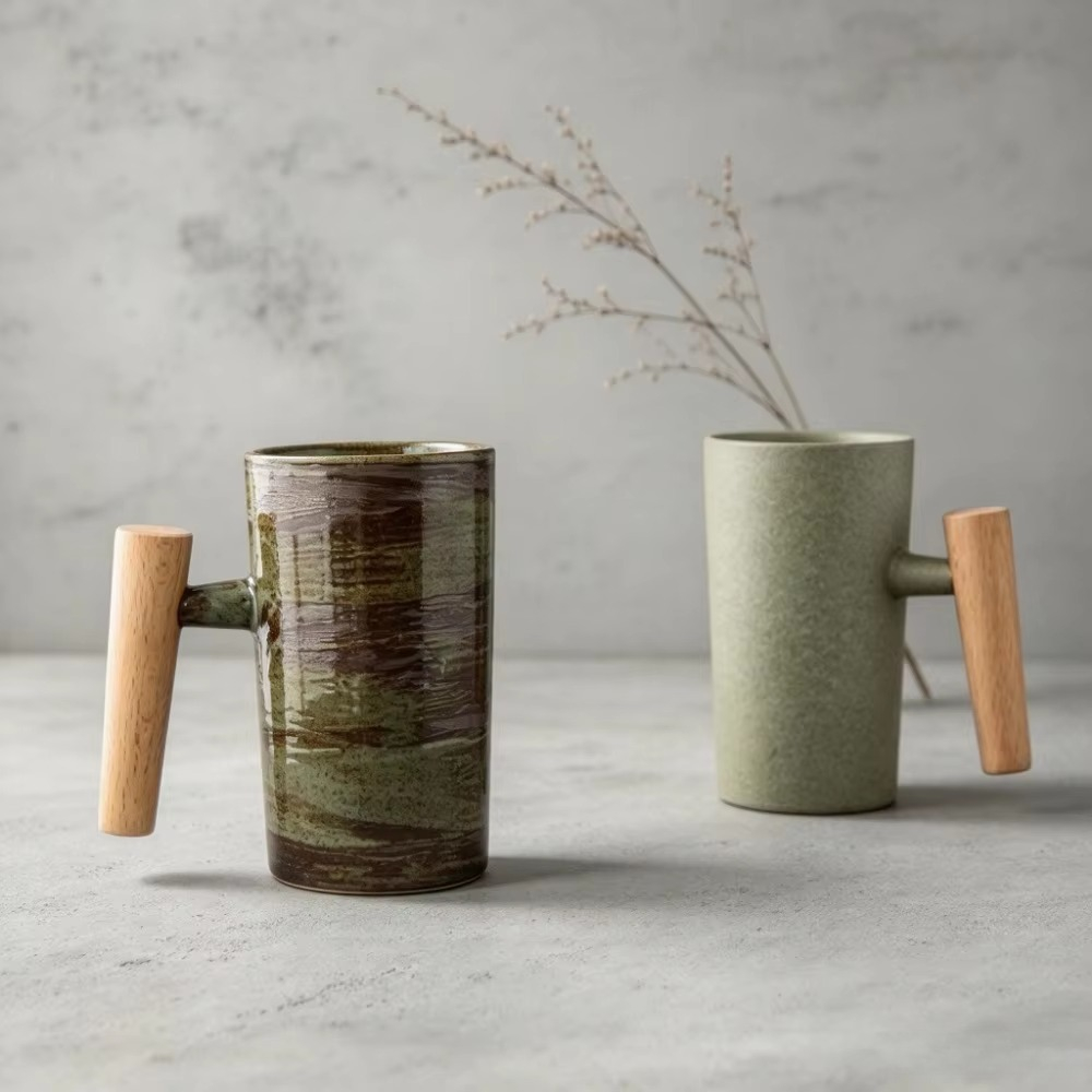 Japanese Pottery - Tasse à café en céramique d'inspiration