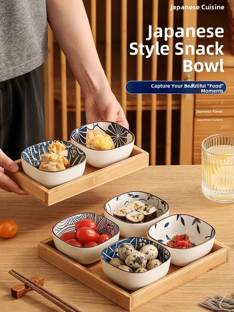 Assiette carrée en céramique d - Japanese Snacks avis et prix