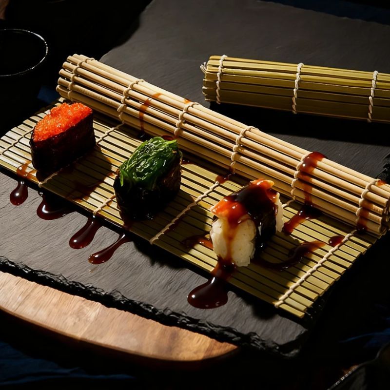 Tapis à Sushi carré en bambou  - Sushi Making Kit avis et prix