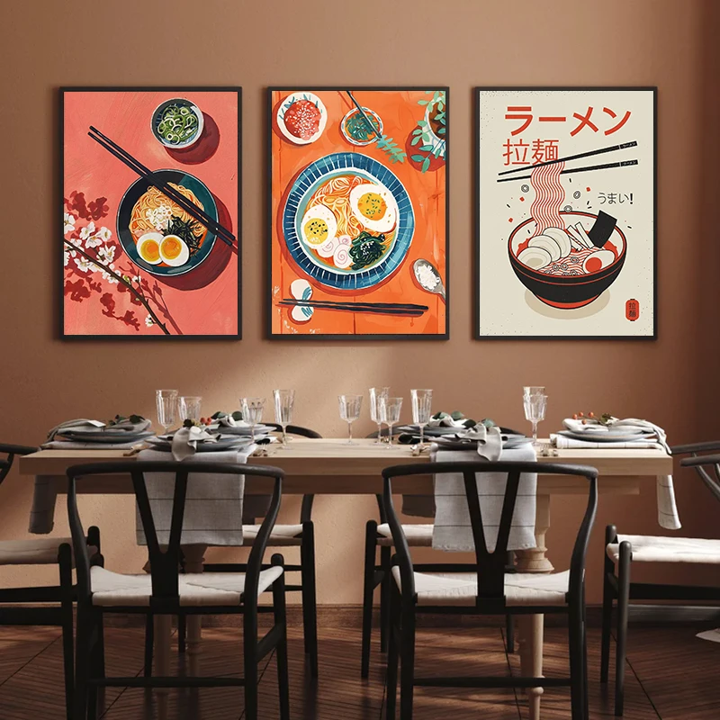Affiche artistique de nouilles - Japanese Restaurant Lifestyle avis et prix