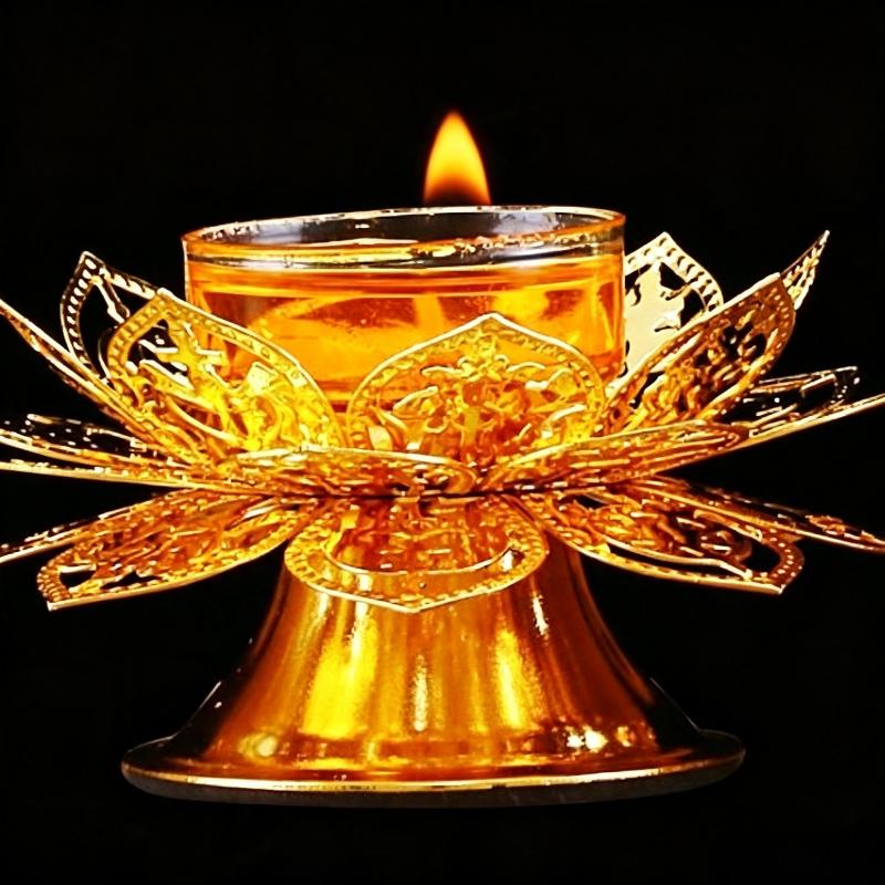 Porte-bougie chauffe-plat doré - Incense Holder avis et prix